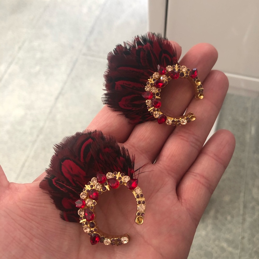 Mignonne Gavigan Lena Feather Drop Earrings